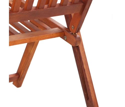 Set de comedor de jardín 7 piezas madera maciza de acacia
