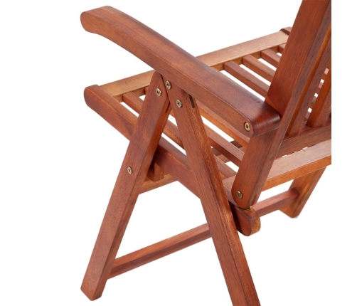 Set de comedor de jardín 7 piezas madera maciza de acacia