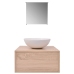 Conjunto de mueble y lavabo 3 piezas beige