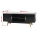 vidaXL Mueble para TV MDF negro alto brillo 120x40x46 cm