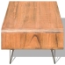 Mesa de centro madera maciza paulownia marrón 90x55,5x38,5 cm