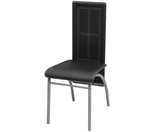 Conjunto de comedor de cinco piezas negro