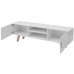 Mueble para TV MDF blanco brillante 150x35x48,5 cm