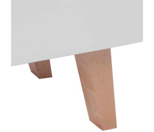 Mueble para TV MDF blanco brillante 150x35x48,5 cm