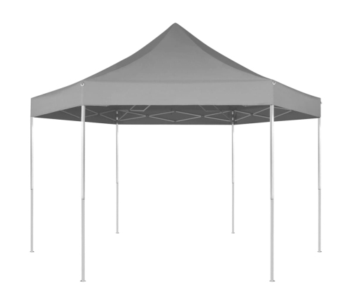 Carpa hexagonal desplegable azul oscuro 3,6x3,1 m