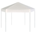 Carpa desplegable hexagonal 6 paredes blanco crema 3,6x3,1m