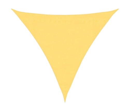 Toldo de vela triangular HDPE 3,6x3,6x3,6 m beige