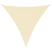 Toldo de vela triangular HDPE 3,6x3,6x3,6 m color crema