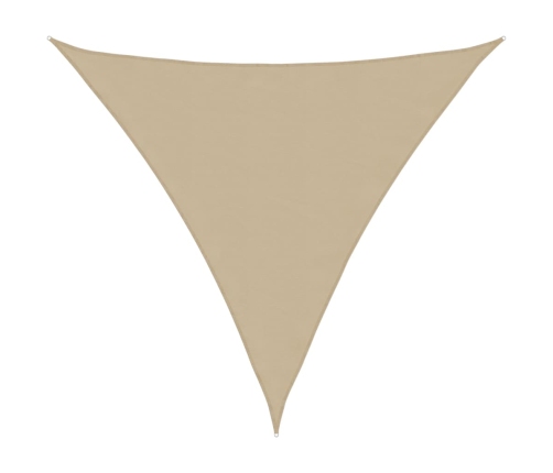 Toldo de vela triangular tela Oxford beige 3,6x3,6x3,6 m