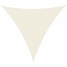 Toldo de vela triangular tela Oxford color crema 3,6x3,6x3,6 m