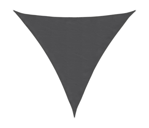 Toldo vela triangular tela Oxford gris antracita 3,6x3,6x3,6 m