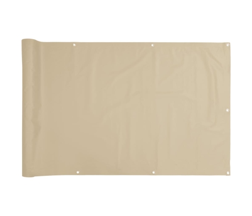 Toldo para balcón tela oxford 75x400 cm beige