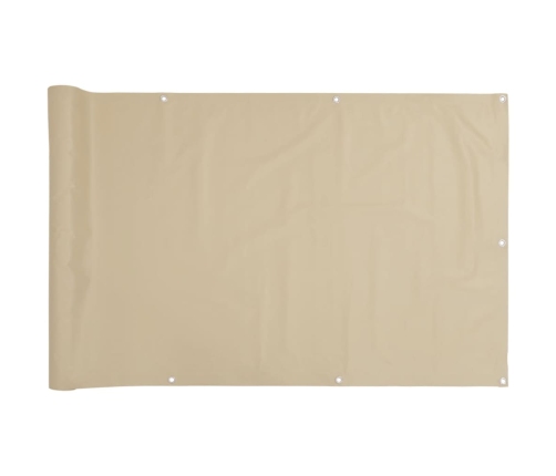 Toldo para balcón tela oxford 90x400 cm beige