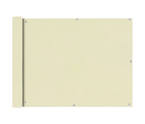 Toldo para balcón tela oxford 90x400 cm crema