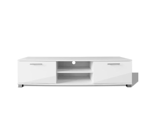 Mueble para TV blanco brillante 120x40,5x35 cm