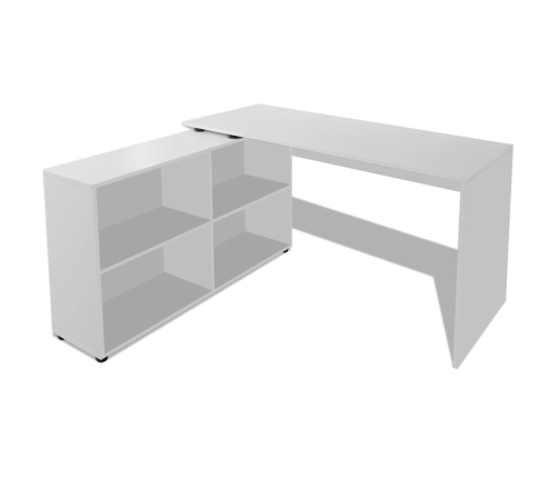 Mesa de comedor blanca 140x80x75 cm