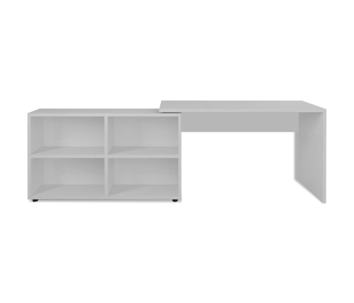 Mesa de comedor blanca 140x80x75 cm