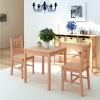 Conjunto de comedor 3 piezas madera de pino