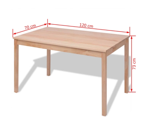 Conjunto de comedor 7 piezas madera de pino