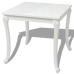 Mesa de comedor blanco brillante 80x80x76 cm