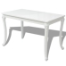 vidaXL Mesa de comedor blanco brillante 116x66x76 cm