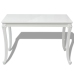 vidaXL Mesa de comedor blanco brillante 116x66x76 cm