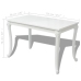 vidaXL Mesa de comedor blanco brillante 116x66x76 cm