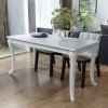 vidaXL Mesa de comedor blanco brillante 116x66x76 cm