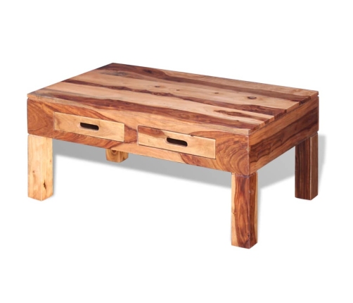 Mesa de centro de madera maciza de sheesham