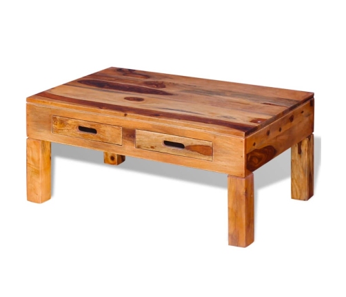 Mesa de centro de madera maciza de sheesham