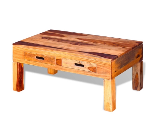 Mesa de centro de madera maciza de sheesham