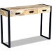 vidaXL Mesa consola con 3 cajones madera maciza de mango 110x35x78 cm