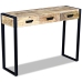 vidaXL Mesa consola con 3 cajones madera maciza de mango 110x35x78 cm