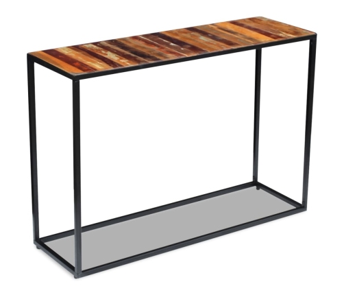 Mesa consola de madera maciza reciclada 110x35x76 cm