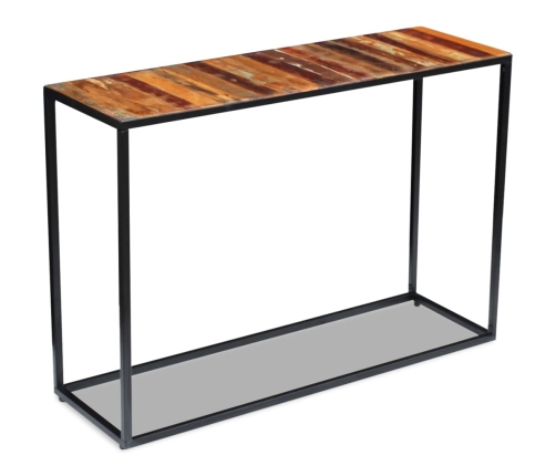 Mesa consola de madera maciza reciclada 110x35x76 cm