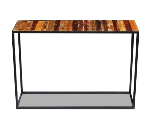 Mesa consola de madera maciza reciclada 110x35x76 cm