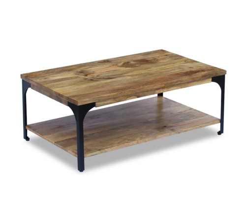 Mesa de centro madera de mango 100x60x38 cm