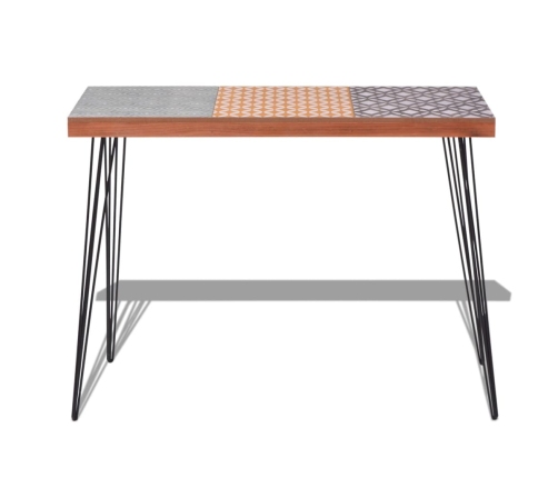 Mesa consola marrón 90x30x71,5 cm