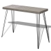 Mesa consola gris 90x30x71,5 cm