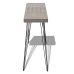 Mesa consola gris 90x30x71,5 cm