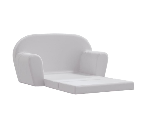 Sillón desplegable para niños gris claro