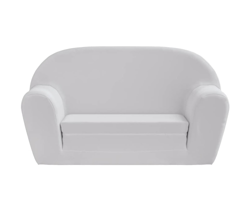 Sillón desplegable para niños gris claro