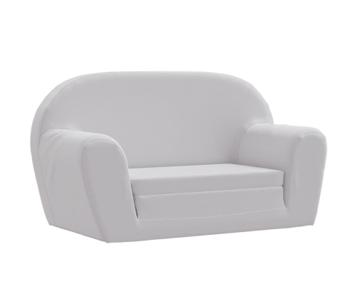 Sillón desplegable para niños gris claro