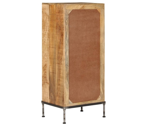 Cómoda de madera maciza de mango 45x35x106 cm