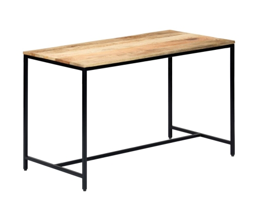 Mesa de comedor madera maciza de mango en bruto 120x60x75 cm