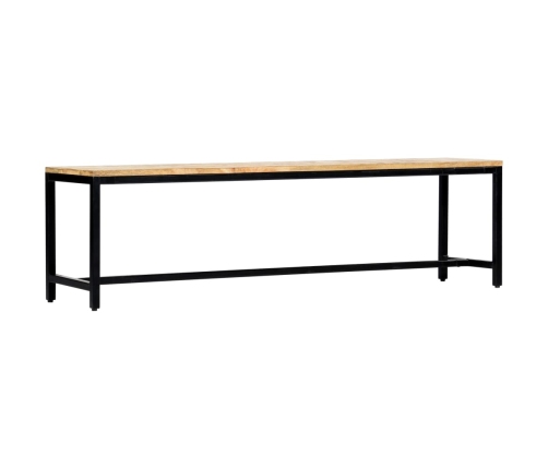 Banco de comedor madera maciza de mango en bruto 160 cm