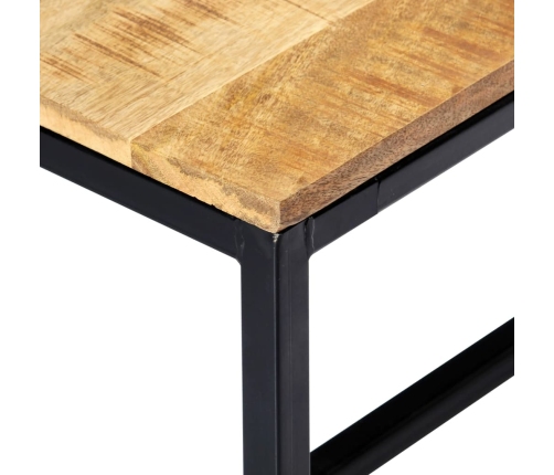 Banco de comedor madera maciza de mango en bruto 160 cm