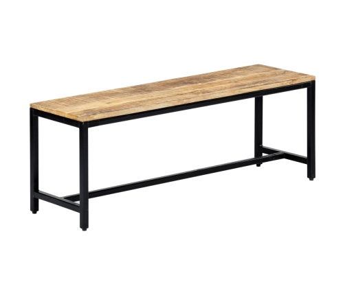 Banco de comedor madera maciza de mango en bruto 120 cm