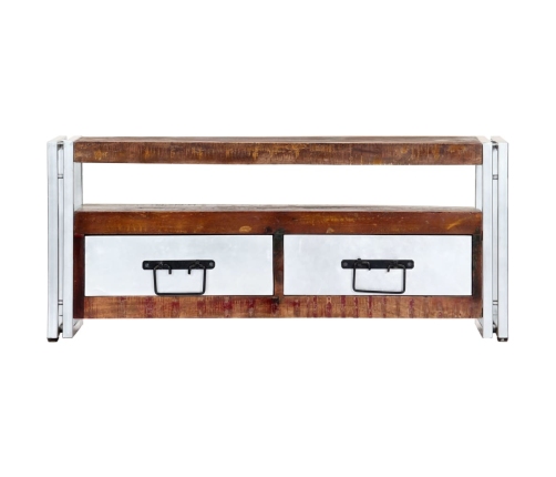 Mueble para TV de madera maciza reciclada 90x30x40 cm