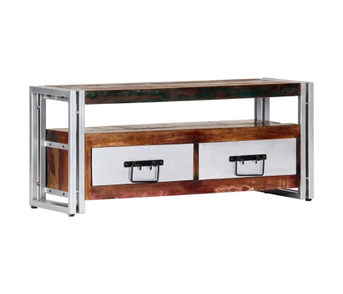 Mueble para TV de madera maciza reciclada 90x30x40 cm